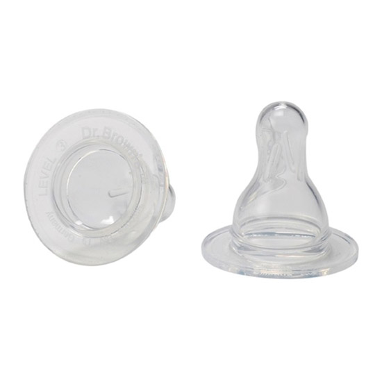 Dr. Brown's Dr. Brown’s Natural Flow® Options + Silicone Teats For Narrow Bottle 6 months + (2 pcs.)