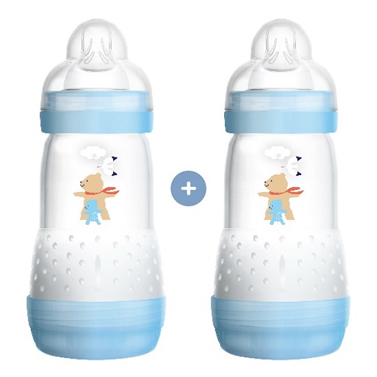 Set Of 2 Baby Bottles Easy Start ™ Anti-Colic 260ml – Blue